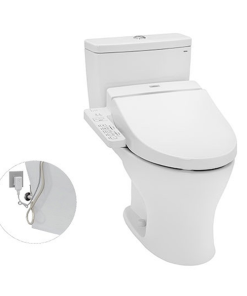 Bàn cầu hai khối kèm nắp rửa điện tử WASHLET dòng C2 TCF6631A TOTO CS735DW7