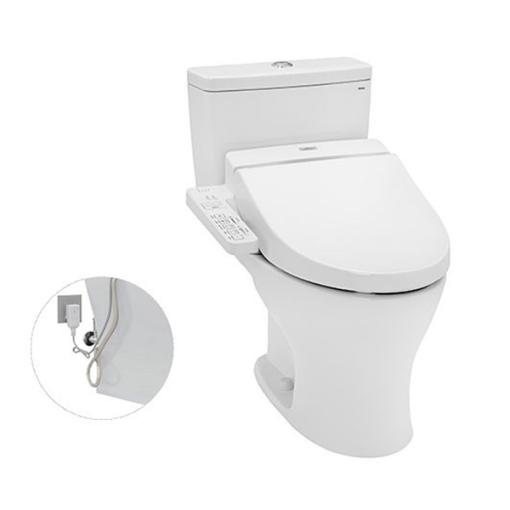 Bàn cầu hai khối kèm nắp rửa điện tử WASHLET dòng C2 TCF6631A TOTO CS735DW7 - 1