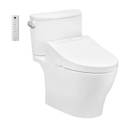 Bàn cầu hai khối kèm nắp rửa điện tử WASHLET TOTO CS767CRW15 - 1