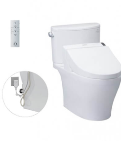 Bàn cầu hai khối kèm nắp rửa điện tử WASHLET TOTO CS767RW6