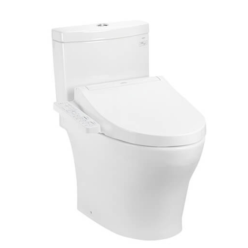 Bàn cầu hai khối kèm nắp rửa điện tử WASHLET TOTO CS948CDW17 - 1