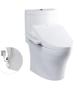 Bàn cầu hai khối kèm nắp rửa điện tử WASHLET TOTO CS769DRW7