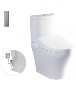 Bàn cầu hai khối kèm nắp rửa điện tử WASHLET TOTO CS948DW11