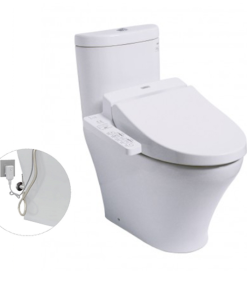 Bàn cầu hai khối kèm nắp rửa điện tử WASHLET TOTO CS818DW7