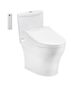 Bàn cầu hai khối kèm nắp rửa điện tử WASHLET TOTO CS838CDW15