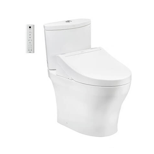Bàn cầu hai khối kèm nắp rửa điện tử WASHLET TOTO CS838CDW15 - 1