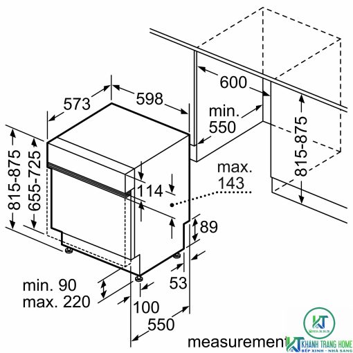 MÁY RỬA BÁT BÁN ÂM BOSCH SMI65N05EU SERIE 6 13 BỘ - 11