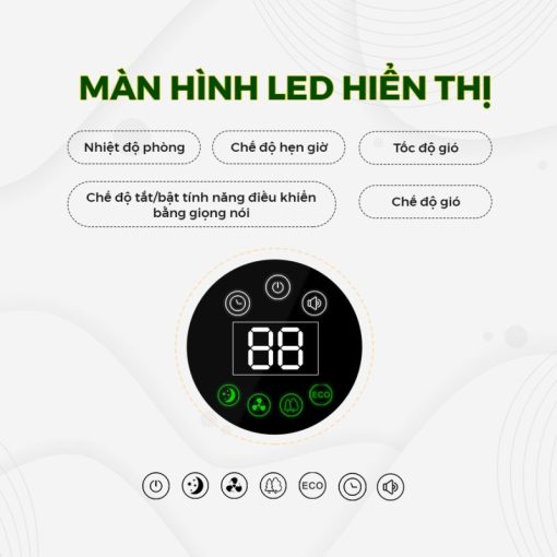 QUẠT DREAMER DHA-SSF136G ĐIỀU KHIỂN BẰNG GIỌNG NÓI - 11