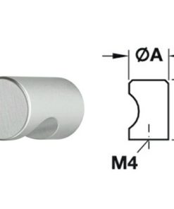 Tay nắm tròn Hafele 135.93.903