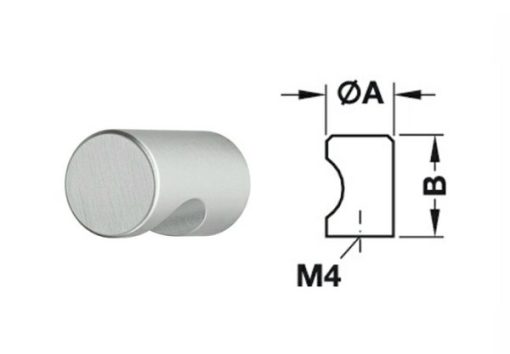 Tay nắm tròn Hafele 135.93.903 - 1