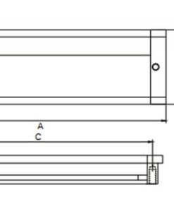 Tay nắm âm 109x44mm Häfele 151.76.921 - 9