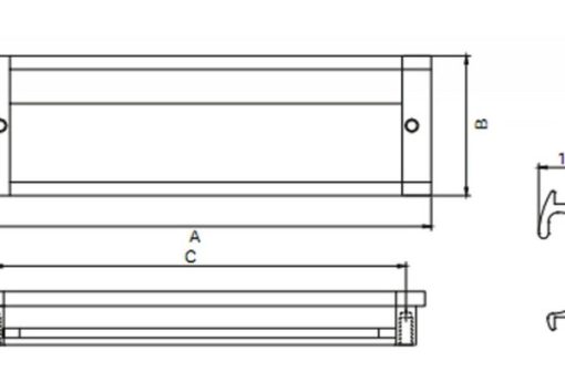 Tay nắm âm 109x44mm Häfele 151.76.921 - 3