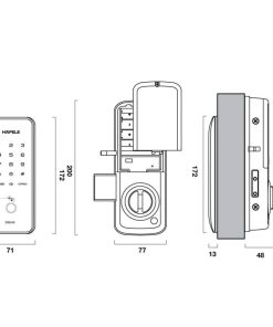 Khóa điện tử vân tay Hafele ER5100 912.20.200 - 5 Khóa điện tử vân tay Hafele ER5100 912.20.200