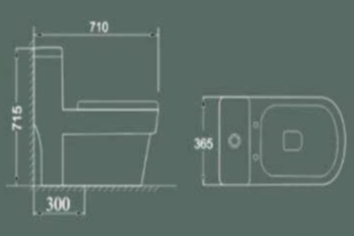 BỒN CẦU LIỀN KHỐI I-ROYAL IR-2084 - 3