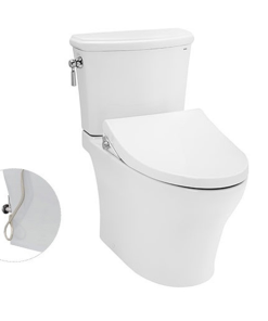 Bàn cầu hai khối nắp đóng êm kèm vòi rửa nước lạnh WASHLET  TCW1211A TOTO CS986GE4
