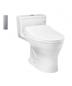Bàn cầu một khối kèm nắp rửa điện tử WASHLET TOTO MS855CDW15