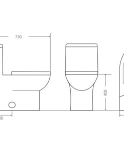 Bồn Cầu BELLO BT-500945 1 Khối Nắp Êm - 5