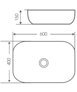 Chậu rửa mặt lavabo BELLO BB-800322 - 5