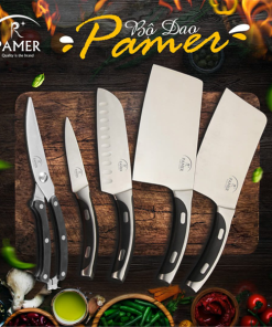 BỘ DAO 5 MÓN THÉP CAO CẤP PAMER PM-D05 - 10 BỘ DAO 5 MÓN THÉP CAO CẤP PAMER PM-D05 - 9