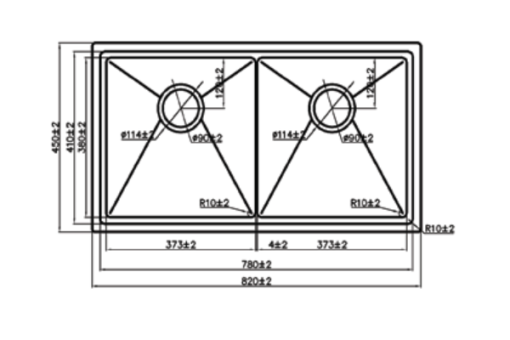 Chậu rửa chén Maadela MDS-8245FDU - 5
