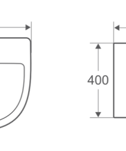 Chậu rửa lavabo treo tường Bello BB-800603 - 10 Chậu rửa lavabo treo tường Bello BB-800603 - 9