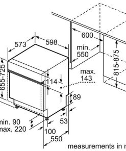 MÁY RỬA BÁT BÁN ÂM BOSCH SMI4ECS14E SERIE 4 13 BỘ - 7 BOSCH SMI4ECS14E SERIE 4