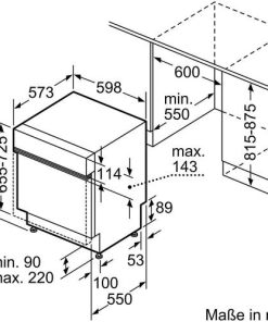 MÁY RỬA BÁT BÁN ÂM BOSCH HMH.SMI4HCS48E SERIE 4 14 BỘ - 84 BOSCH SMI4HCS48E