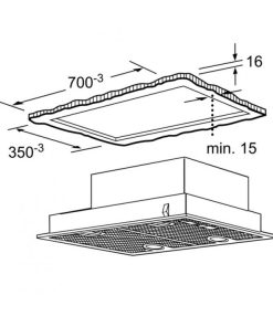 MÁY HÚT MÙI ÂM TỦ BOSCH DHL755BL SERIE 4 NGANG 73CM