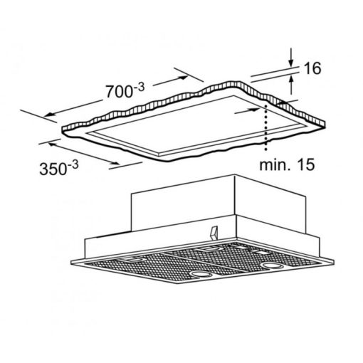 MÁY HÚT MÙI ÂM TỦ BOSCH DHL755BL SERIE 4 NGANG 73CM