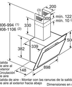 MÁY HÚT MÙI GẮN TƯỜNG BOSCH DWK97JM60 SERIE 6 NGANG 90CM