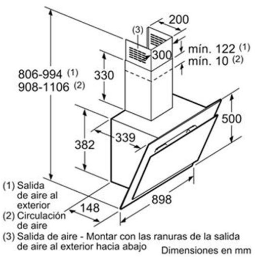 MÁY HÚT MÙI GẮN TƯỜNG BOSCH DWK97JM60 SERIE 6 NGANG 90CM