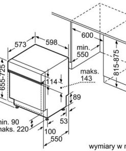 MÁY RỬA BÁT BÁN ÂM BOSCH SMI4HVS33E SERIE 4 13 BỘ