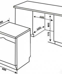 MÁY RỬA BÁT KOCHER KDEU 8828BL - 5 MÁY RỬA BÁT KOCHER KDEU 8828BL