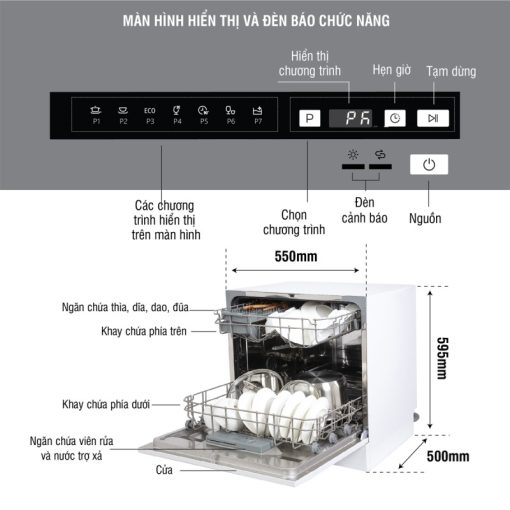 MÁY RỬA BÁT KOCHER KDEU-8838BL