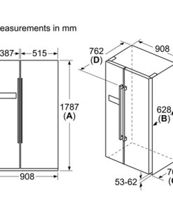 TỦ LẠNH SIDE BY SIDE BOSCH KAN93VIFPG SERIE 4 580 LÍT