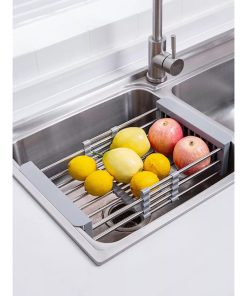 Rổ inox gác bồn rửa rút gọn Maadela DN-01 - 9