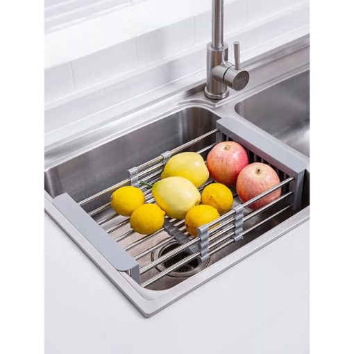 Rổ inox gác bồn rửa rút gọn Maadela DN-01 - 3