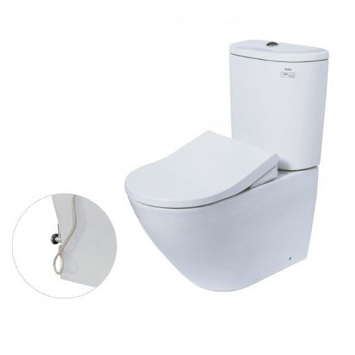 Bàn cầu hai khối nắp đóng êm WASHLET TOTO CS761DE5 - 1