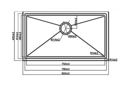 Chậu rửa chén Maadela MDS-8245FSU - 3