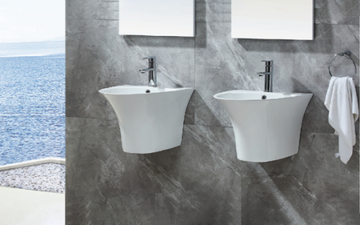 Chậu rửa lavabo treo tường Bello BB-800601 - 3