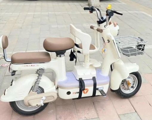 XE ĐẠP ĐIỆN MÀU TRẮNG - 5