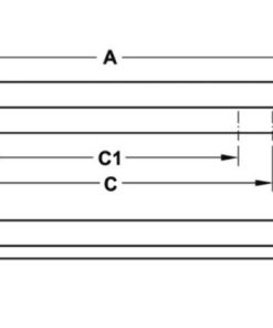 Tay nắm tủ Hafele Mạ Inox 80x24mm 110.35.681 - 5