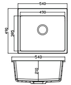 Chậu đá Maadela MDS-A5449W - 11