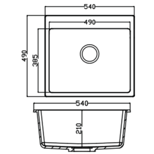 Chậu đá Maadela MDS-A5449I - 11