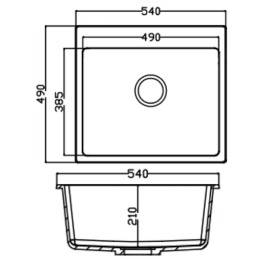 Chậu đá Maadela MDS-A5449B - 3