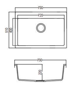Chậu đá Maadela MDS-A7951I - 15