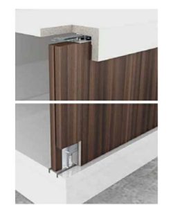 Bộ phụ kiện cửa trượt 50kg cho cửa 2 cánh dày 18-21mm 401.30.000