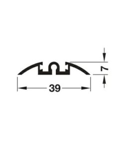 Ray đơn trượt dưới, loại lắp dán 6050mm MS: 403.36.936