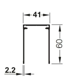 Ray đơn dẫn hướng trên dài 3000mm MS: 403.36.903