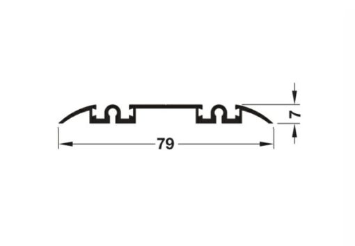 Ray đôi trượt dưới, loại lắp dán 6050mm MS: 403.36.946 - 1